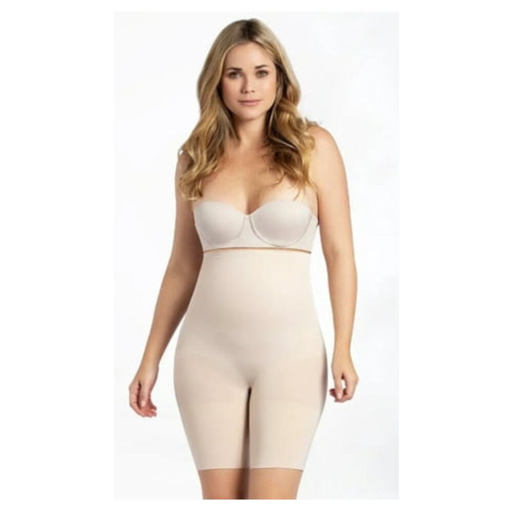 CURVEEZ COMFORT EVOLUTION HI WAIST THIGH SLIMMER SHAPER CONTROL SEAMLESS NU 3X